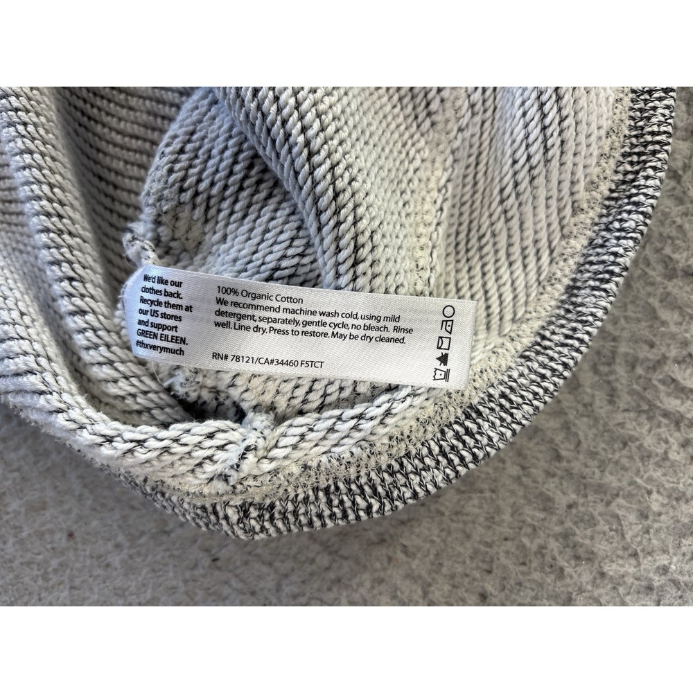 Eileen Fisher Terry Jacket Womens XS Full Zip Pockets Organic Cotton Minimalist - Picture 7 of 12